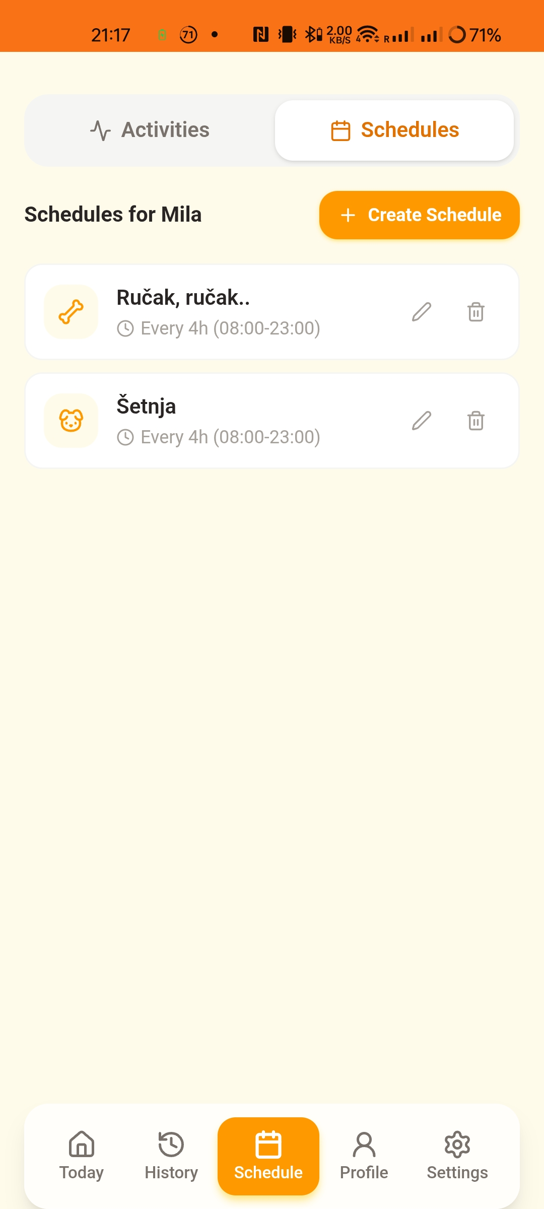 Smart Schedules & Reminders